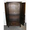 Image 2 : DARK WOOD 2 DOOR 1 DRAWER ARMOIRE (39"X24.5"X71").