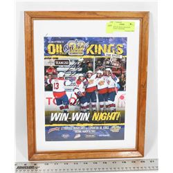 FRAMED OIL KINGS MAGAZINE COVER SIGNED BY UNKNOWN.