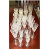 Image 1 : 36PC PINWHEEL CRYSTAL ANGLED GLASSES,