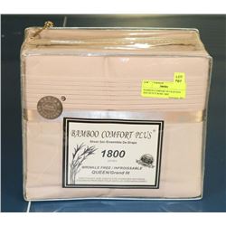 BAMBOO COMFORT PLUS QUEEN  SIZE DUSTY ROSE 1800