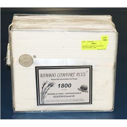 BAMBOO COMFORT PLUS QUEEN  SIZE OFF WHITE  1800