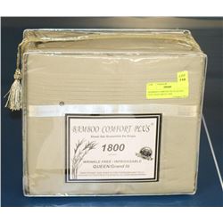BAMBOO COMFORT PLUS QUEEN  SIZE SAGE GREEN 1800