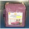 Image 1 : MICROFLEECE KING SIZE PURPLE ANTI PILL SHEET