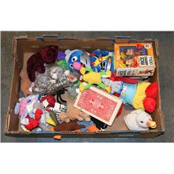 FLAT OF VINTAGE DOLLS AND TY BEENIE BABIES.