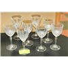 Image 1 : GROUP OF 8 ASSORTED CRYSTAL GLASSES,