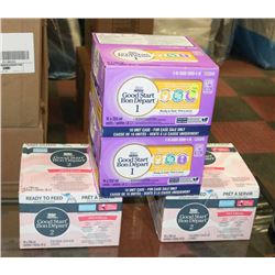 FOUR CASES OF GOOD START BABY FORMULA.