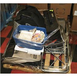 ESTATE PALLET WITH LAWN MOWER, STEREO AND