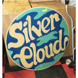 "SILVER CLOUD" VINTAGE SIGN DECOR 40"