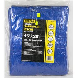 NEW! 15' x 20' UTILITY TARPAULIN