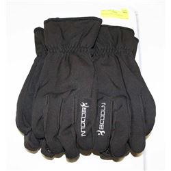 BOODUN LOT OF 2 XL  WINTER SKI GLOVES, WATERPROOF,