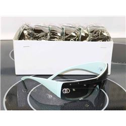 12 PAIRS OF CHANEL REPLICA ROBIN EGG BLUE DESIGNER