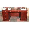 Image 1 : WOODEN OFFICE DESK.