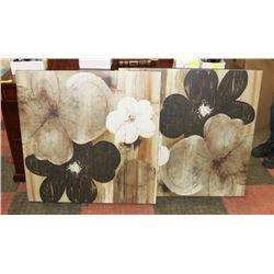 PAIR OF SHOWHOME PICTURES - 34" X 34"