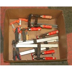 BOX OF CLAMPS