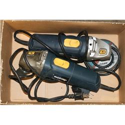 LOT OF 2 MASTERCRAFT 4 1/2 ANGLE GRINDERS