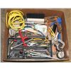 Image 1 : BOX OF ASSORTED TOOLS INCLUDING RATCHETS, RIDGID