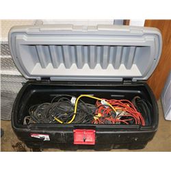 TOTE WITH CONTRACTOR GRADE EXTENSION CORDS AND