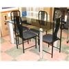 Image 1 : GLASS DINING TABLE AND 4 CHAIRS
