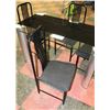 Image 3 : GLASS DINING TABLE AND 4 CHAIRS