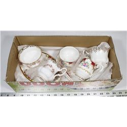 BOX W/ROYAL ALBERT FINE CHINA INCL. OLD