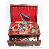 Image 1 : SOLID WOOD 1 DRAWER JEWELLERY BOX WITH