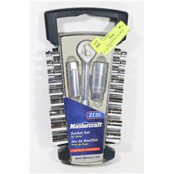 21PCS MASTERCRAFT 3/8" DRIVE SOCKET SET