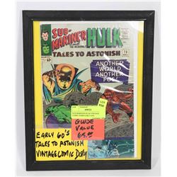 SUB MARINER HULK VINTAGE COMIC FORM EARLY 60'S
