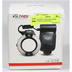 E-TTL MACRO RING FLASH FOR CANNON CAMERAS, NEW