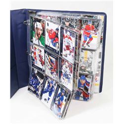 BINDER OF HOCKEY CARDS