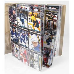 BINDER OF HOCKEY CARDS