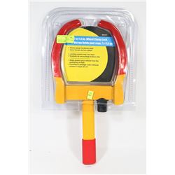 VEHICLE CLAMP WHEEL LOCK FOR TRAILERS AND MORE