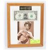 Image 1 : BRUCE LEE FRAMED PRINT WITH GENUINE BRUCE LEE US