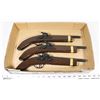 THREE PARRIS MFTG REPLICA KENTUCKY PISTOLS.