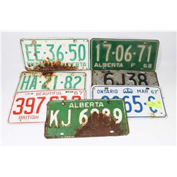 LOT OF ASSORTED VINTAGE LICENSE PLATES