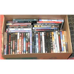 BOX W/45 DVD MOVIES - FAMILY, HORROR,