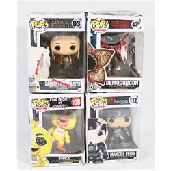 LOT OF 4 FUNKO POPS
