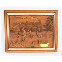 ORIGINAL KIM MURRAY MAHOGANY ART