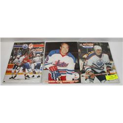 LOT OF 3 OILER PROGRAMS WHA GRETZKY 7PTS GAME