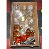 BOX OF ASSORTED CRYSTAL, CUT GLASS, COLLECTIBLE
