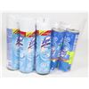 6 CANS OF ASSORTED LYSOL DISINFECTANT SPRAY.