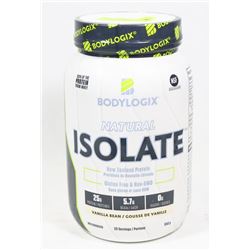 BODYLOGIX NATURAL ISOLATE, 840G, VANILLA FLAVOUR.