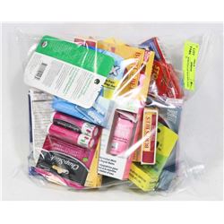 BAG OF ASSORTED LIP BALMS AND OINTMENTS.
