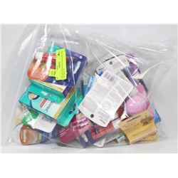 BAG OF ASSORTED LIP BALMS AND OINTMENTS.