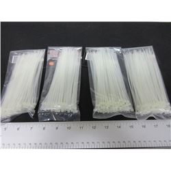 4 New 6" Cable/Zipties 100 pieces per pack / 400 total