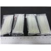 Image 1 : 4 New 6" Cable/Zipties 100 pieces per pack / 400 total
