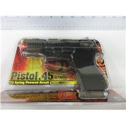 New .45 Caliber Air Soft Pistol / shoots 200fps and has 70bb Magazine