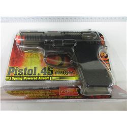 New .45 Caliber Air Soft Pistol / shoots 200fps and has 70bb Magazine
