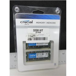 Crucial Memory Kit 32gb 2x16  DDR4 - 2400 SODIMM
