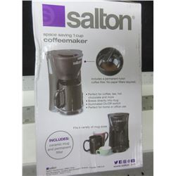 New 1 cup Coffee Maker comes with Ceramic Mug & Permanent Filter