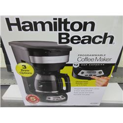New Hamilton Beach Coffee Maker Programmable 12 cup with auto shut off